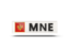 Montenegro. Rectangular icon with ISO code. Download icon.