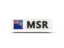 Montserrat. Rectangular icon with ISO code. Download icon.