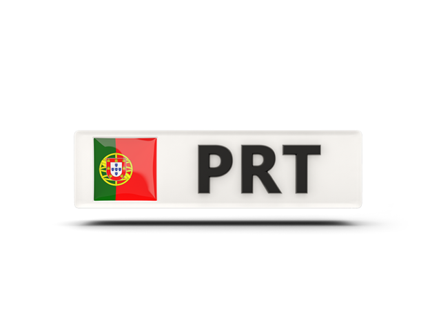 Прямоугольная иконка с кодом ISO. Скачать флаг. Португалия