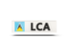 Saint Lucia. Rectangular icon with ISO code. Download icon.