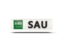 Saudi Arabia. Rectangular icon with ISO code. Download icon.
