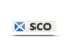 Scotland. Rectangular icon with ISO code. Download icon.
