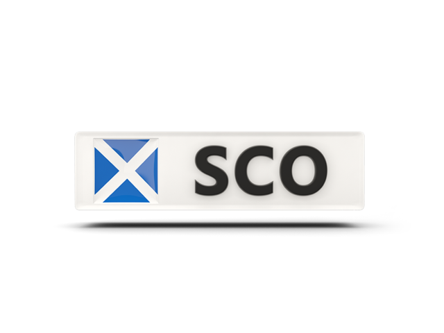 Rectangular icon with ISO code. Download flag icon of Scotland at PNG format