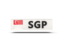 Singapore. Rectangular icon with ISO code. Download icon.