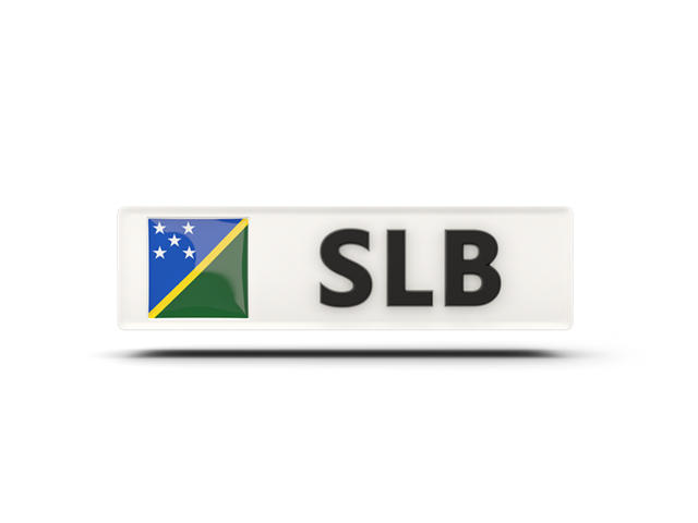 Rectangular icon with ISO code. Download flag icon of Solomon Islands at PNG format