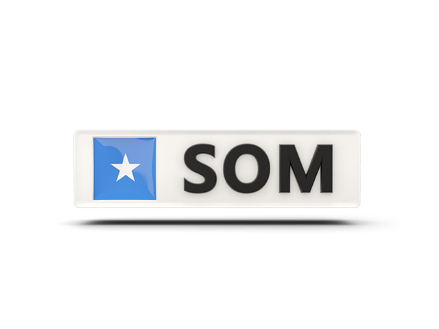 Rectangular icon with ISO code. Download flag icon of Somalia at PNG format