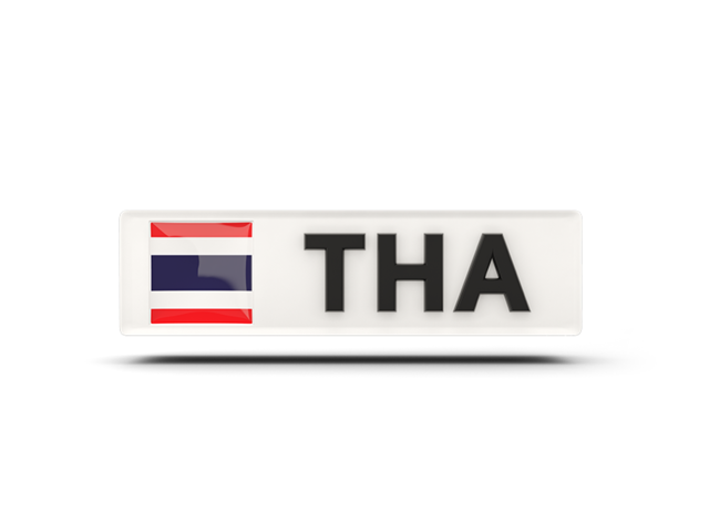 Прямоугольная иконка с кодом ISO. Скачать флаг. Таиланд