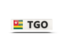 Togo. Rectangular icon with ISO code. Download icon.