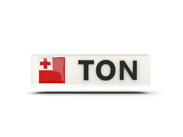 Rectangular icon with ISO code. Download flag icon of Tonga at PNG format