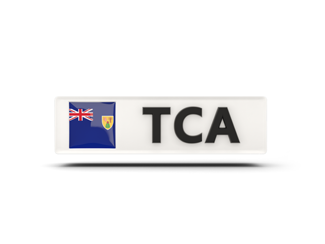 Rectangular icon with ISO code. Download flag icon of Turks and Caicos Islands at PNG format