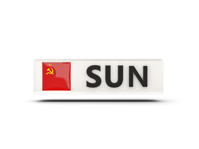 Прямоугольная иконка с кодом ISO. Скачать флаг. СССР