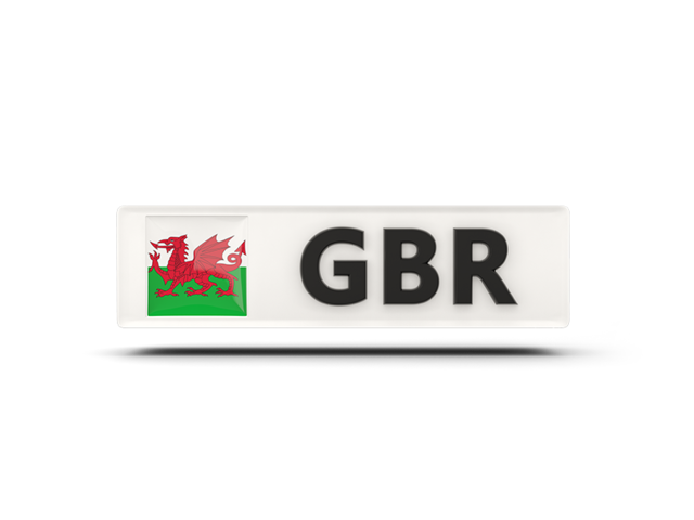 Rectangular icon with ISO code. Download flag icon of Wales at PNG format