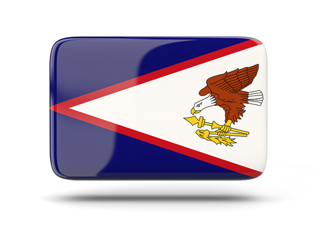 Rectangular icon with shadow. Download flag icon of American Samoa at PNG format