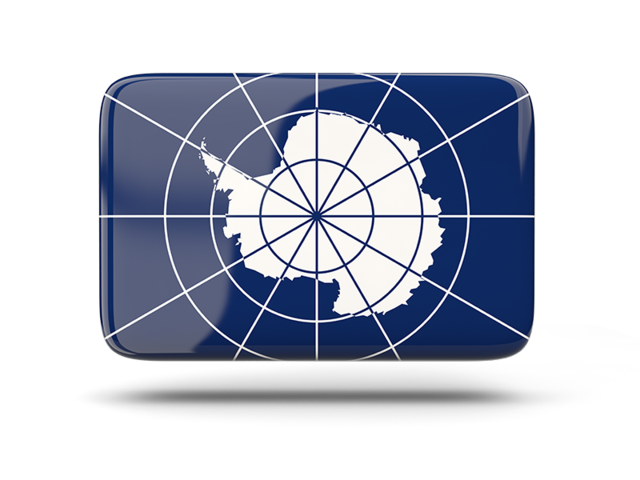 Rectangular icon with shadow. Download flag icon of Antarctica at PNG format