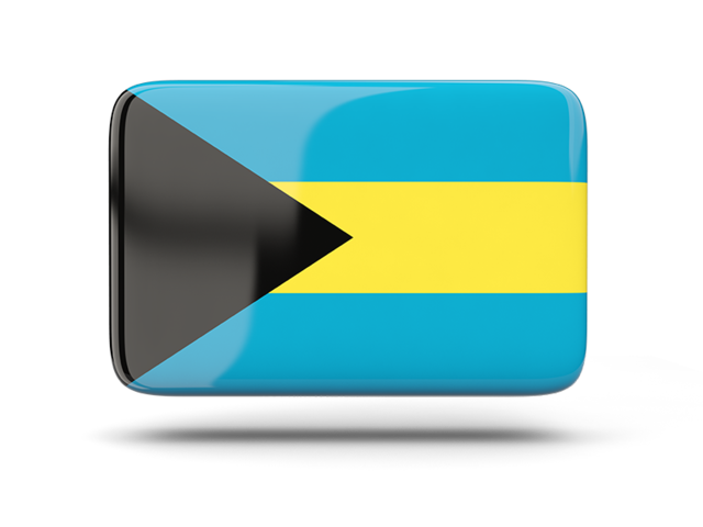 Rectangular icon with shadow. Download flag icon of Bahamas at PNG format