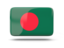 Bangladesh. Rectangular icon with shadow. Download icon.