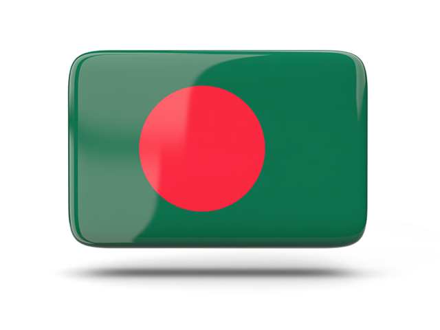 Rectangular icon with shadow. Download flag icon of Bangladesh at PNG format