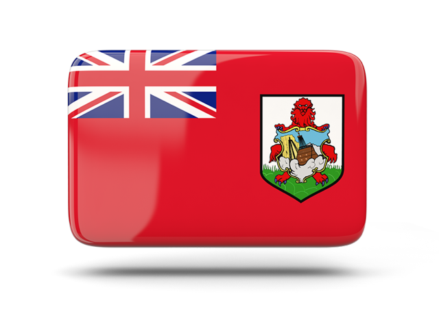 Rectangular icon with shadow. Download flag icon of Bermuda at PNG format