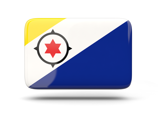 Rectangular icon with shadow. Download flag icon of Bonaire at PNG format