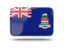 Cayman Islands. Rectangular icon with shadow. Download icon.