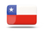 Chile. Rectangular icon with shadow. Download icon.