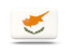 Cyprus. Rectangular icon with shadow. Download icon.