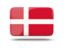 Denmark. Rectangular icon with shadow. Download icon.