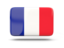 France. Rectangular icon with shadow. Download icon.