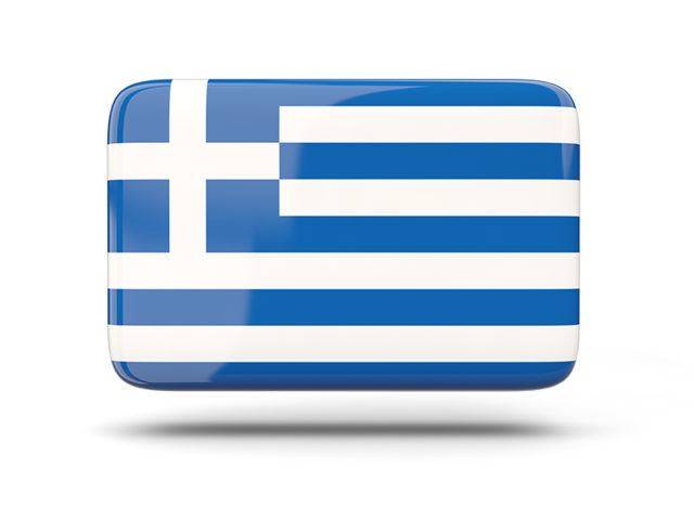 Rectangular icon with shadow. Download flag icon of Greece at PNG format