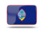 Guam. Rectangular icon with shadow. Download icon.