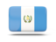 Гватемала. Прямоугольная иконка с тенью. Скачать иконку.