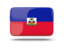 Haiti. Rectangular icon with shadow. Download icon.