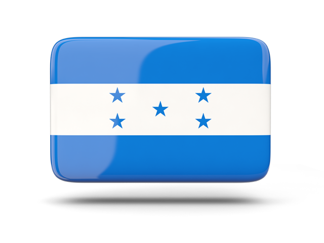 Rectangular icon with shadow. Download flag icon of Honduras at PNG format