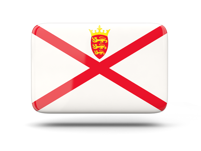 Rectangular icon with shadow. Download flag icon of Jersey at PNG format