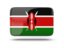 Kenya. Rectangular icon with shadow. Download icon.