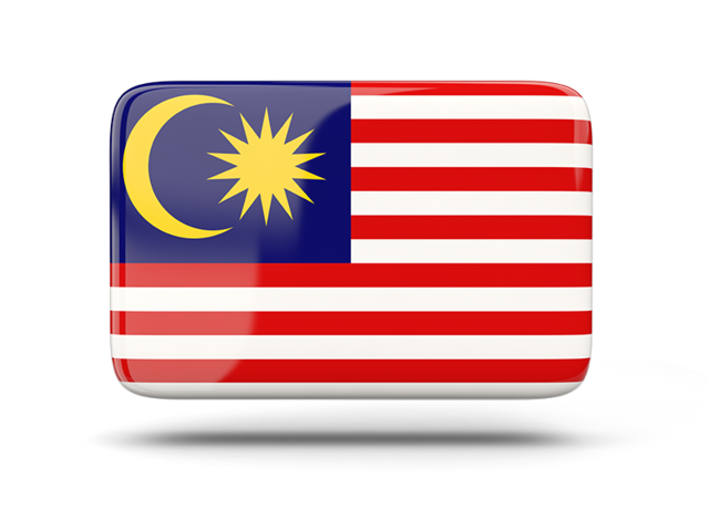 Rectangular icon with shadow. Download flag icon of Malaysia at PNG format