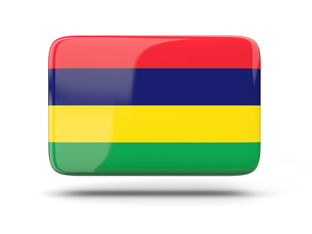 Rectangular icon with shadow. Download flag icon of Mauritius at PNG format