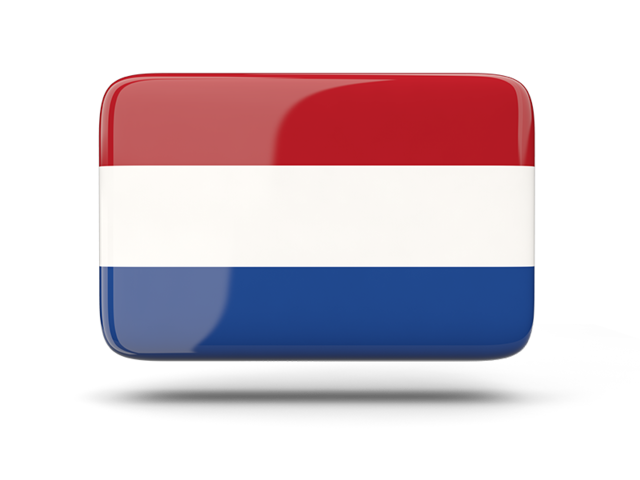 Rectangular icon with shadow. Download flag icon of Netherlands at PNG format