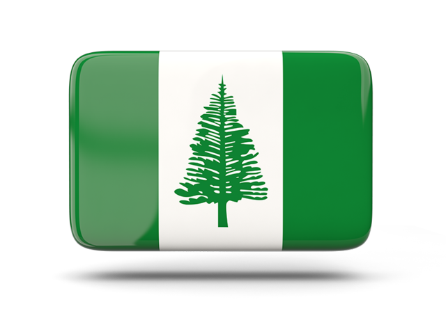 Rectangular icon with shadow. Download flag icon of Norfolk Island at PNG format