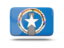 Northern Mariana Islands. Rectangular icon with shadow. Download icon.