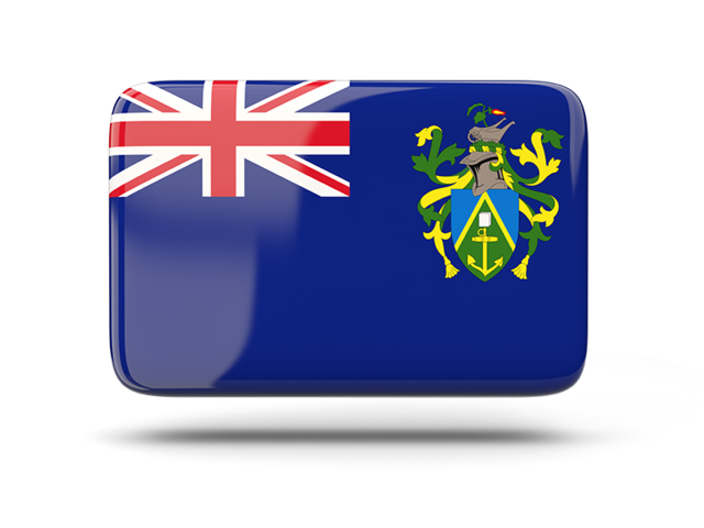 Rectangular icon with shadow. Download flag icon of Pitcairn Islands at PNG format