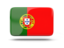 Portugal. Rectangular icon with shadow. Download icon.