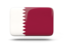 Qatar. Rectangular icon with shadow. Download icon.