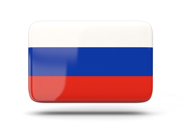 Rectangular icon with shadow. Download flag icon of Russia at PNG format