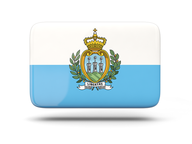 Rectangular icon with shadow. Download flag icon of San Marino at PNG format