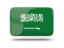 Saudi Arabia. Rectangular icon with shadow. Download icon.