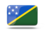 Solomon Islands. Rectangular icon with shadow. Download icon.