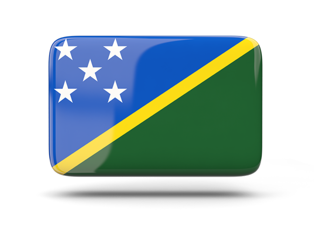 Rectangular icon with shadow. Download flag icon of Solomon Islands at PNG format