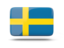 Sweden. Rectangular icon with shadow. Download icon.