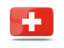 Switzerland. Rectangular icon with shadow. Download icon.